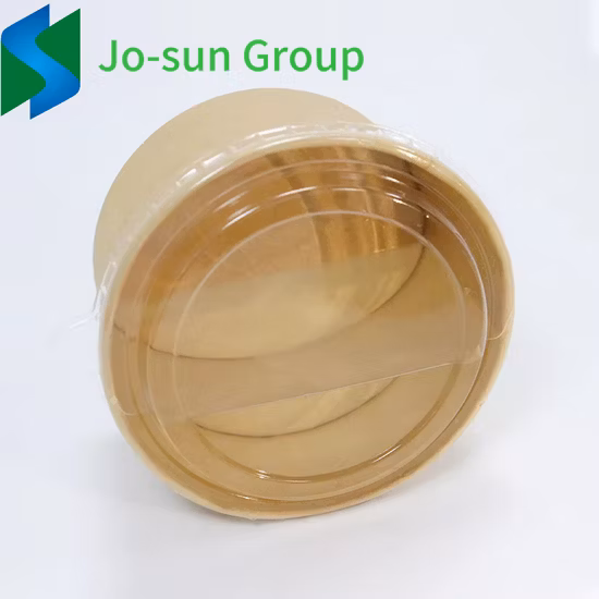 Bol de nourriture pour salade de fruits en papier kraft jetable écologique